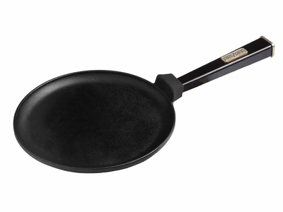 Сковорода 22 см чавунна для млинців Optima-Black