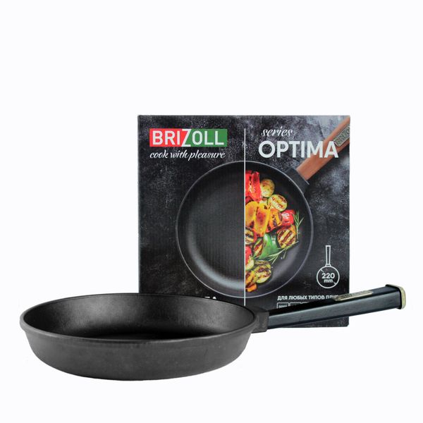 Сковорода 22х4 чавунна Optima-Black O2240-P1 фото