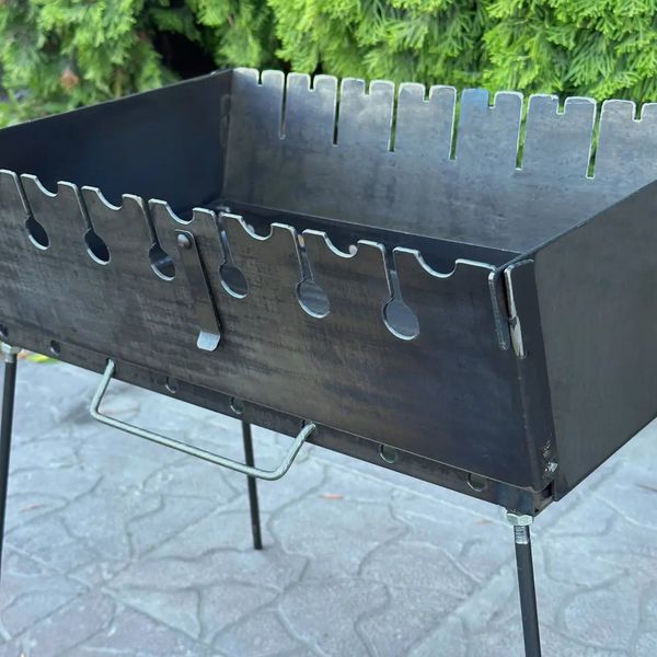 Переносной мангал-чемодан на 8 шампуров 3 мм