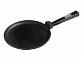 Сковорода 22 см чавунна для млинців Optima-Black O2215-P1 фото